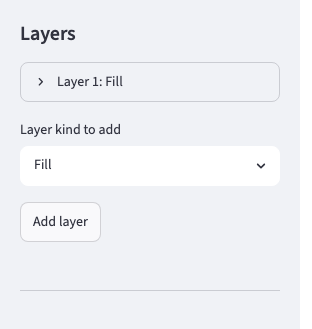 The Layers section