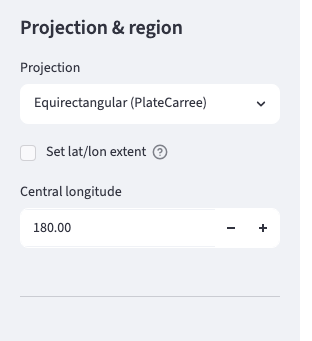 Projection and region